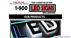 Desktop Screenshot of 1800ledsigns.com