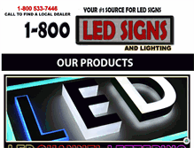 Tablet Screenshot of 1800ledsigns.com